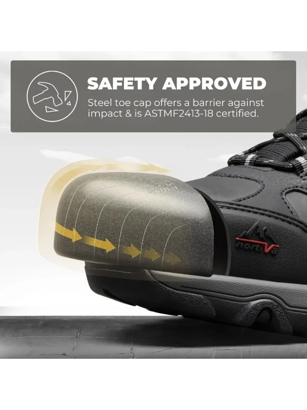 Men's Waterproof Steel Toe Work Boots | Durable, Slip-Resistant, Comfortable